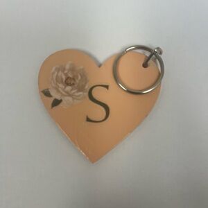 Floral Heart Keychain
